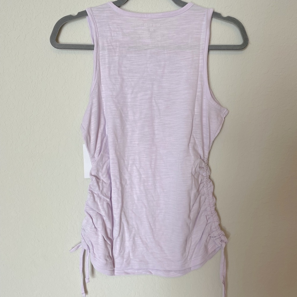 NWT Nine West Side Ruched Tank - Picture 4 of 5